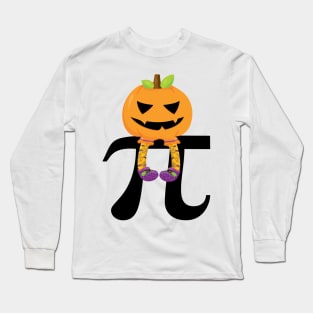 Pumpkin Pi Math Halloween Humor Long Sleeve T-Shirt